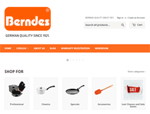 Tablet Screenshot of berndes-cookware.com